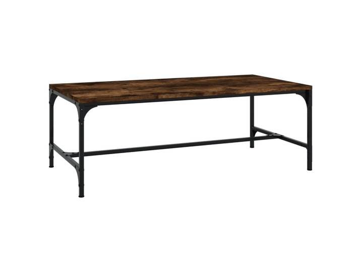 vidaXL Table basse chêne fumé 100x50x35 cm bois composite