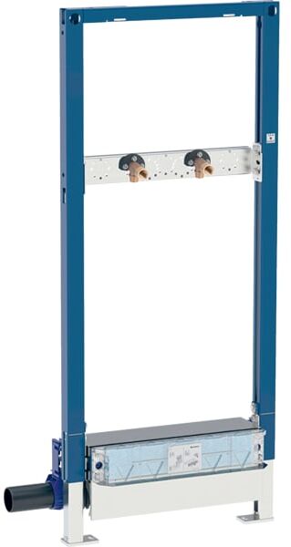 Élément de douche Geberit 111587001 hauteur 130 cm, avec écoulement mural/raccord mural apparent, Ø 50 mm