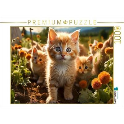 CALVENDO Puzzle Kätzchen, hier ist es schon spannend und aufregend | 1000 Teile Lege-Größe 64x48cm Foto-Puzzle für glückliche Stunden, Sonstige von ,