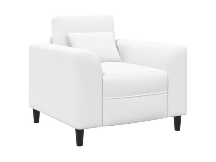 GHVBNMF Sessel Polstersessel Stoff mit Armlehnen Weiß 90x88x85 cm Gemütlicher Lounge Sessel mit breiter Sitzfläche und geschwungener Armlehne, ideal für Wohnzimmer und Schlafzimmer.