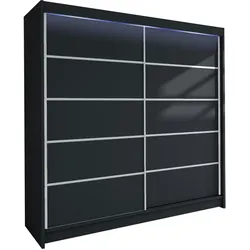 SCHWEBETÜRENSCHRANK Talin IV, mit RGB LED Beleuchtung