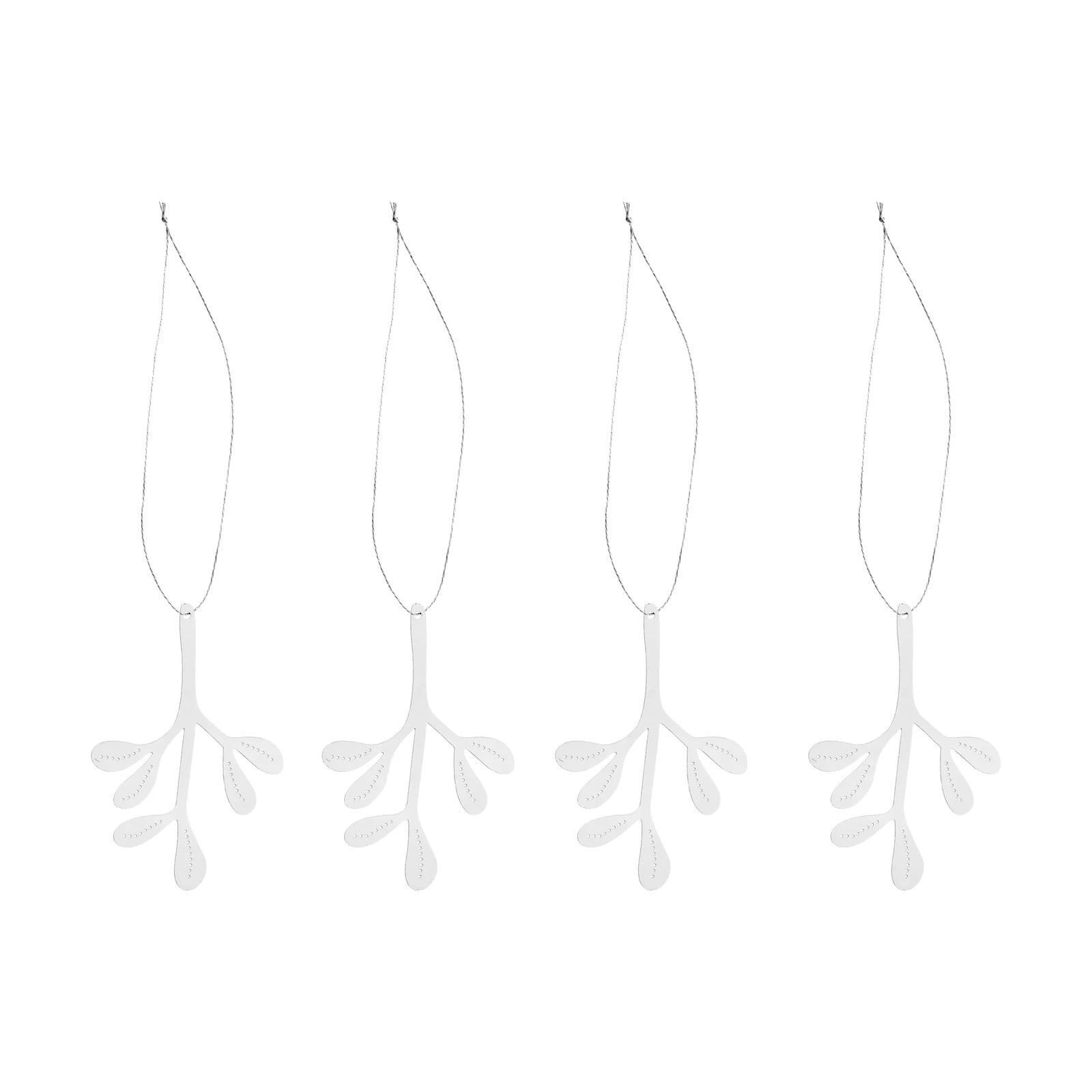 Cooee Design Kersthangers Maretak Roestvrij Staal 4-pack