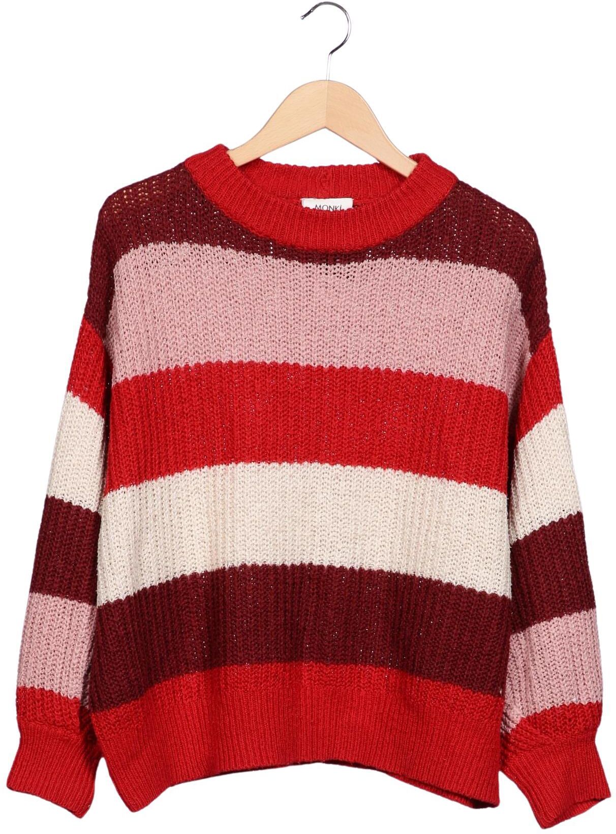 Monki Damen Pullover, Mehrfarbig, Gr. M, Mohair / Synthetik - Second Hand