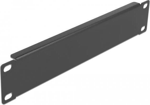 Delock 10-inch netwerkschrank afdekplaat 1 HE zwart
