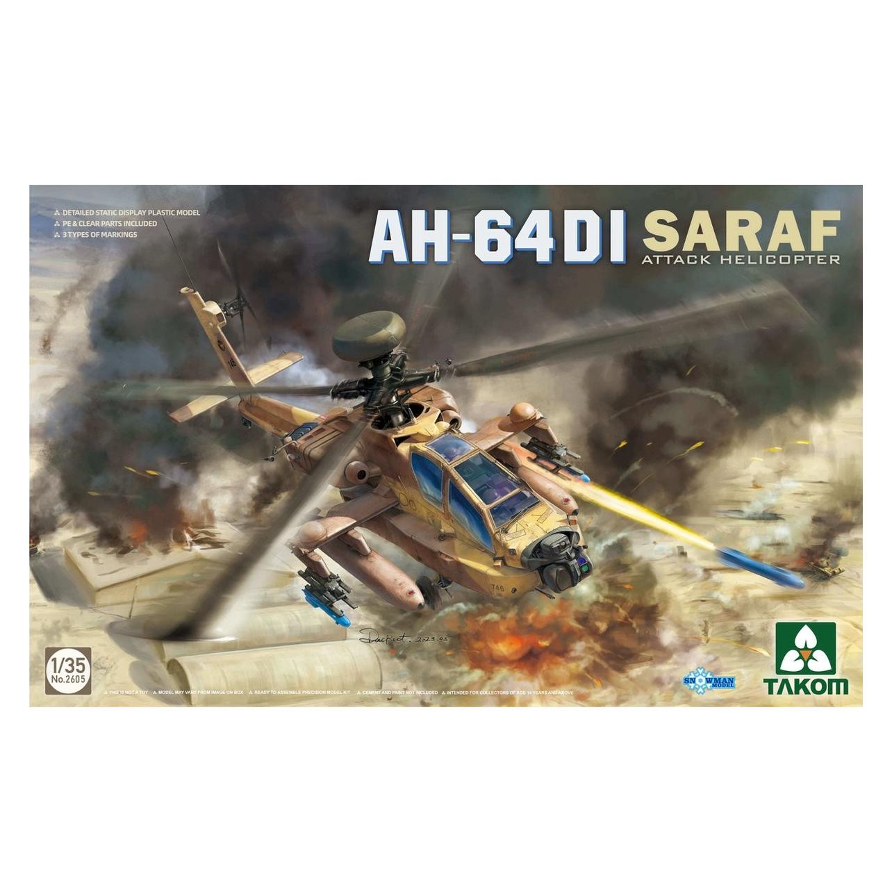 Takom AH-64DI SARAF Attack Helicopter (TAK2605)