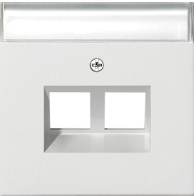 Gira Plaque Modular Jack 30° double rws 2640112 (2640112)