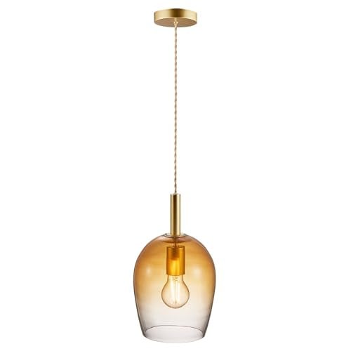 Nordlux Uma 2112703027 Hanglamp E27 Glas Bernstein