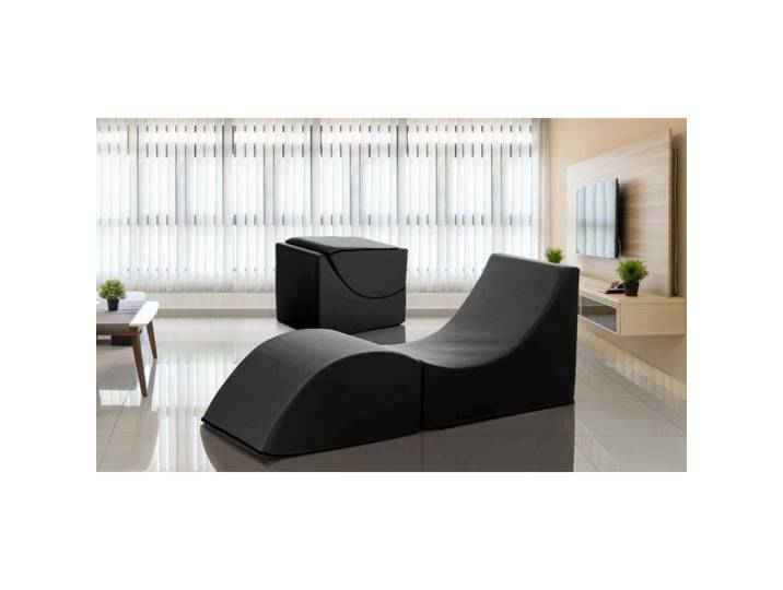 Lit pliant - DMORA - Andreina - Simili cuir imperméable - 1 place - Matelas 80x190