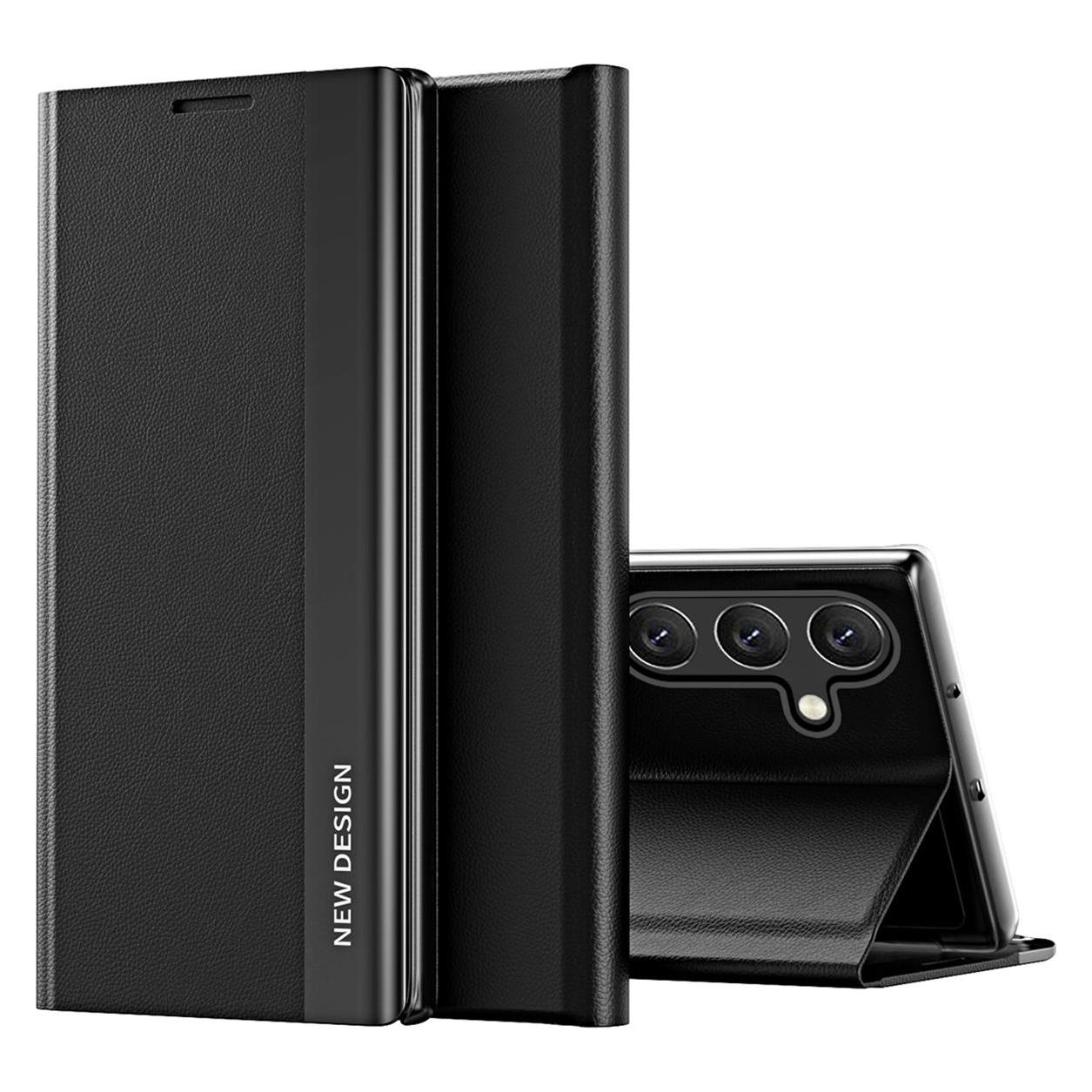 Hurtel Sleep Case Pro Hülle für Samsung Galaxy S25 mit Klappe und Ständer - Schwarz (Samsung Galaxy S25) (SLEEP CASE PRO SAMSUNG GALAXY S25 BLACK)