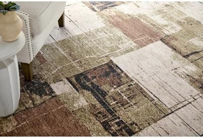 Grand Bazaar Stirling Machine Made Abstract Modern Area Rug