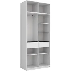 Vicco, Kleiderschrank, Kleiderschrank Elmo, Weiss, 50 x 40 cm 3er Set (50 x 50 x 40 cm)