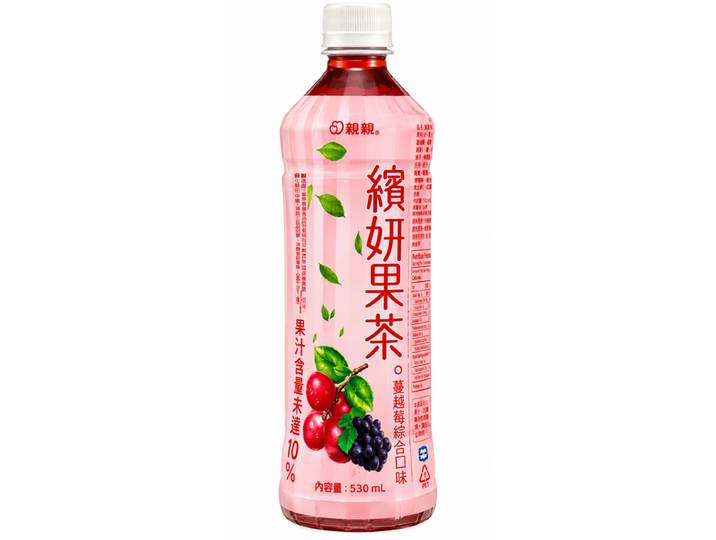 CHIN CHIN - Boisson au thé noir saveur raisin et cranberry - 530 mL