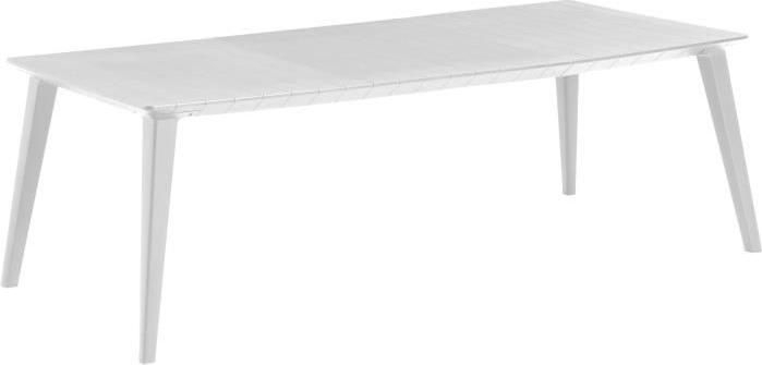 Gartentisch, Ausziehbar, 157-235 x 98 x 74 cm, Weiß, Harz, 8-10 Personen, Lima, Allibert by KETER