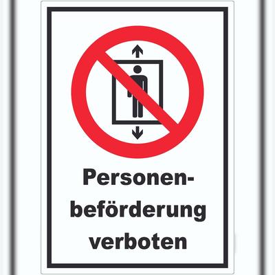 HB-Druck Personenbeförderung verboten Aufkleber A6 (105x148mm)