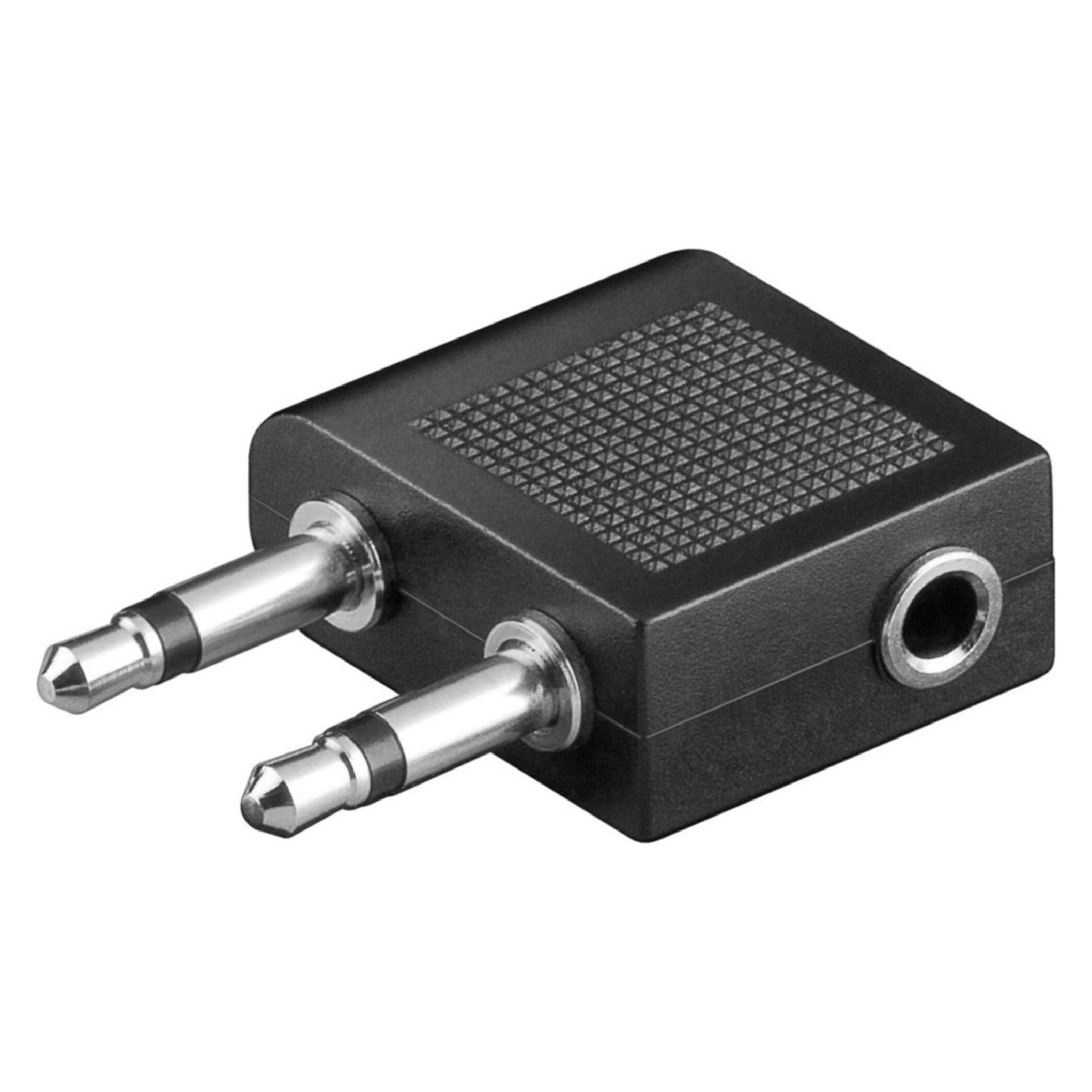Goobay Kopfhörer Flugzeug-Adapter (Flugzeug-Adapter) (61004)