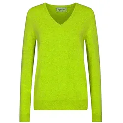 Cashmere & Silk Co. Damen Pullover V-Auschnitt lime