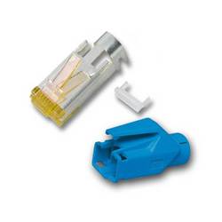 HIROSE ELECTRONIC HiRose TM31 Stecker geschirmt, Tülle blau, 50 Stück H7642.7-50