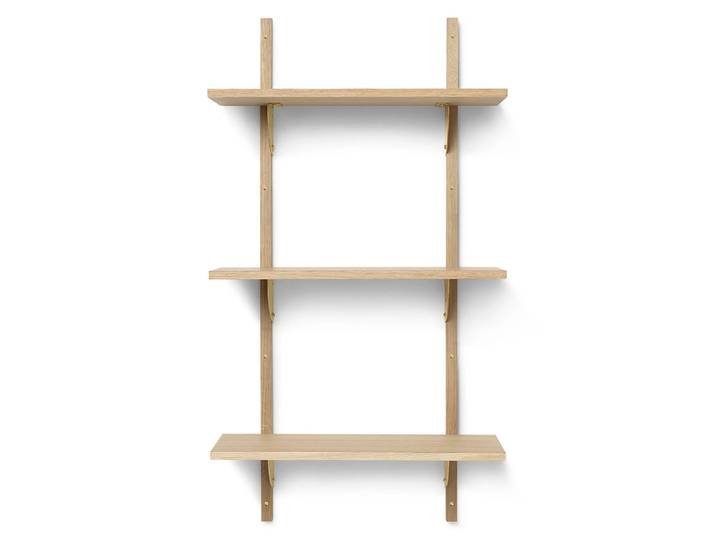Ferm Living Étagère Sector S/L Chêne-laiton