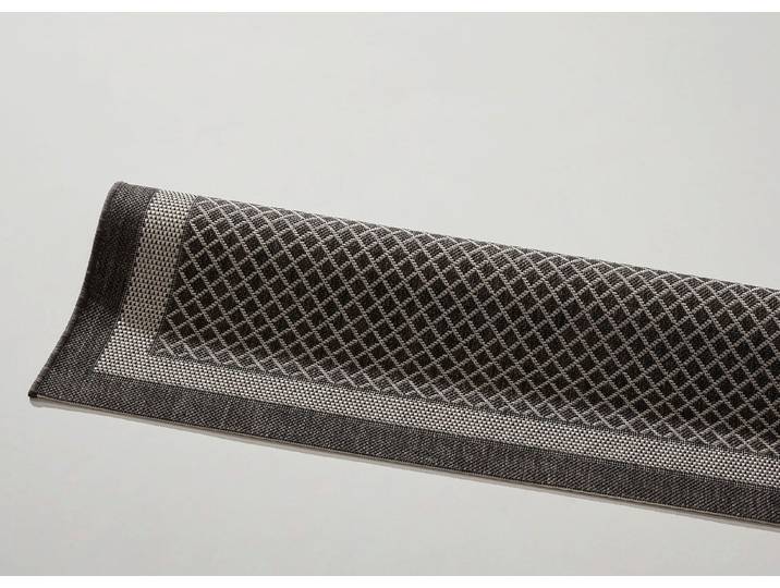 Angenehm flache Brücken und Teppiche in Sisaloptik, Anthrazit, Größe 112 (Brücke, 60x110 cm)