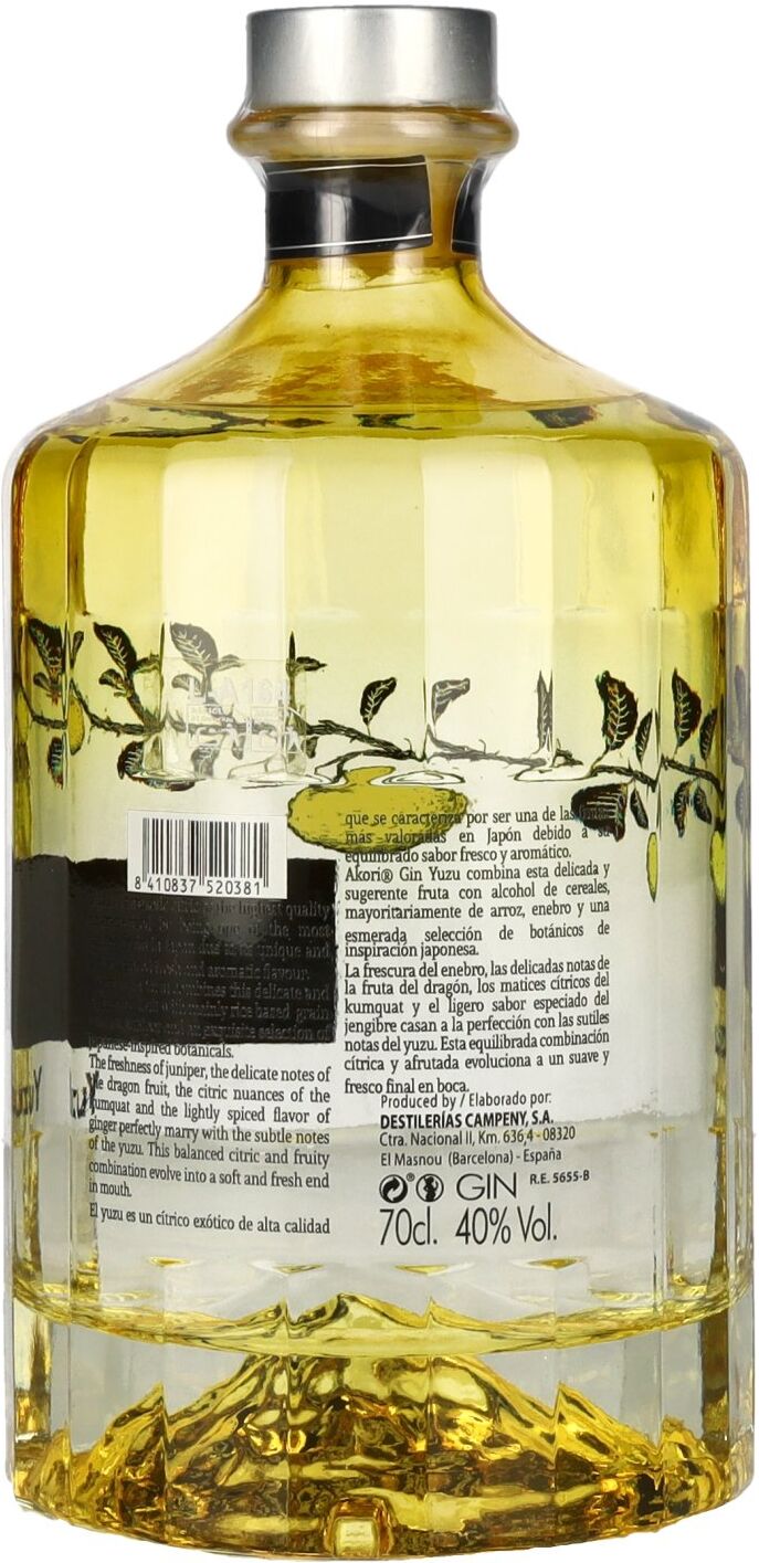 Akori Gin Yuzu 40% Vol. 0,7l