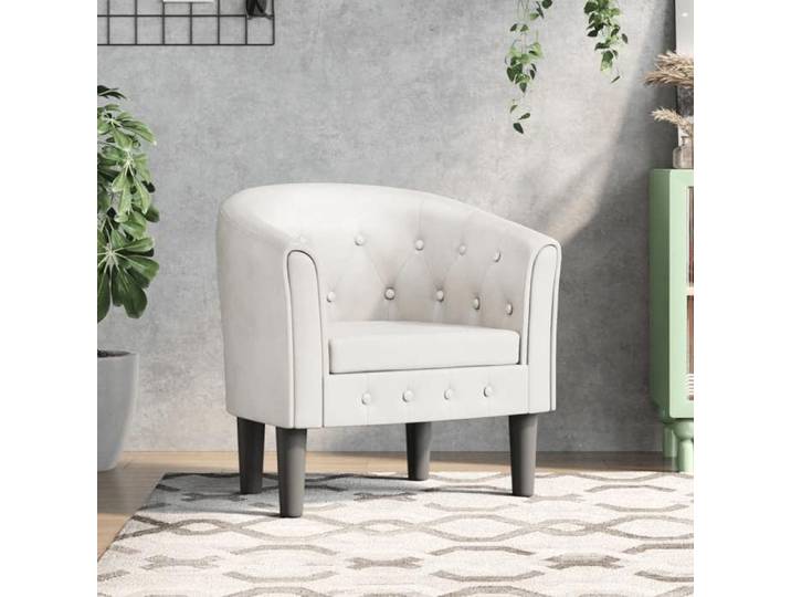 (Blanc)Chaise individuel relax contemporain - SIGNOR - Fauteuil cabriolet blanc similicuir 816159