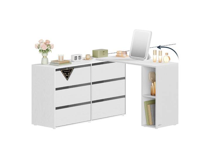 Commode snapsemble montage super rapide neige blanc