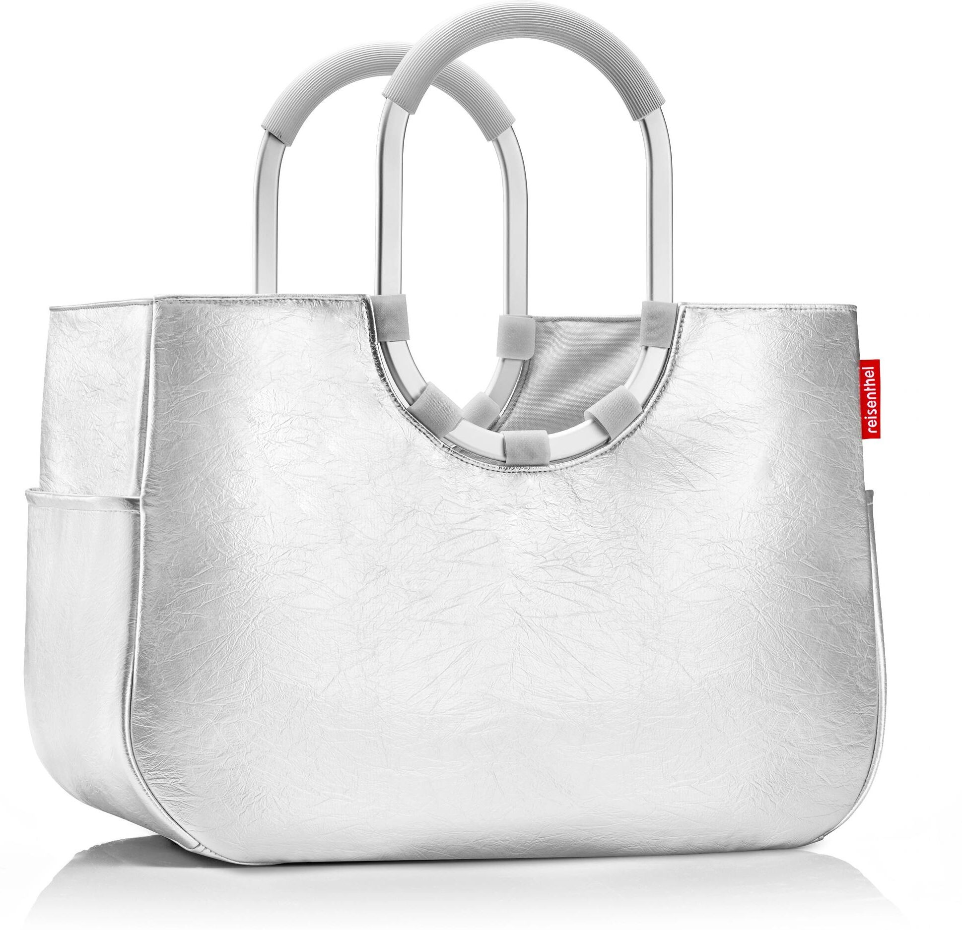 Einkaufskorb REISENTHEL "Reisenthel Einkaufskorb Loopshopper", Damen, silber, Polyester, Einkaufskörbe Einkaufskorb silber Einheitsgröße