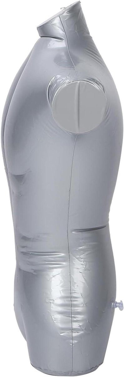 Wit Opblaasbaar Kledingrek Paspop Torso voor het Presenteren van Kleding