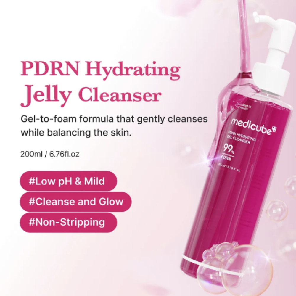 Medicube PDRN Hydrating Foam to Gel Cleanser 200mL