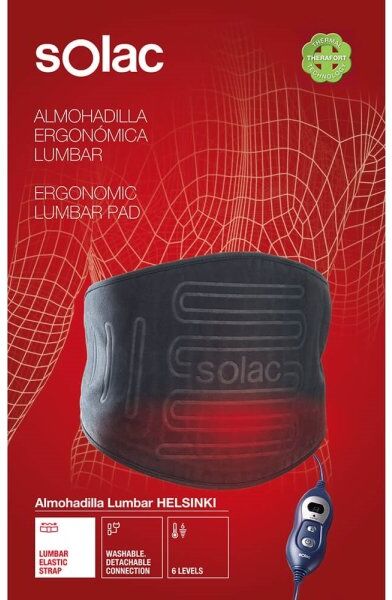 Solac Helsinki Ergonomisk Lænden Varmepude