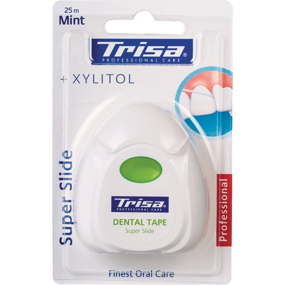 Trisa Zahnseide Super Slide 25m mint Xylitol 1 St