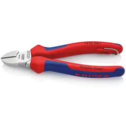 KNIPEX Seitenschneider, verchromt, mit Mehrkomponenten-Hüllen, 2K-Griff