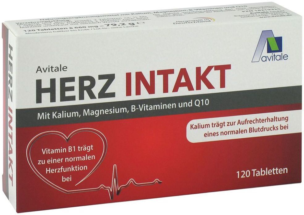 Avitale Herz Intakt mit Kalium+Magnesium+B-Vitamine Tabl. 180 St Tabletten