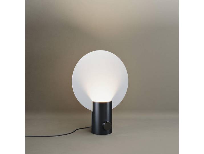 s.luce Tischlampe Cloud Weiß Ø 30cm, Metall, Rund, Gu10, 30x44x44 cm, Lampen & Leuchten, Innenbeleuchtung, Tischlampen