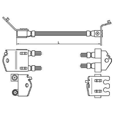 METZGER AUTOTEILE Bremsschlauch 4112543 für Ford