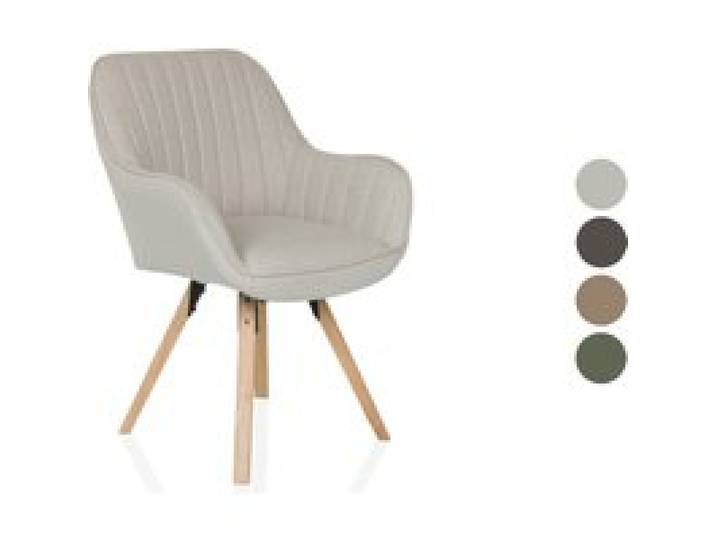 HJH LIVING Chaise de salle à manger pivotante SCANDI SOFT