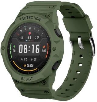 Everyday Crate Xiaomi Watch Color Sport TPU Watch Band Case Protective Armor Unibody Replacement Strap army Green