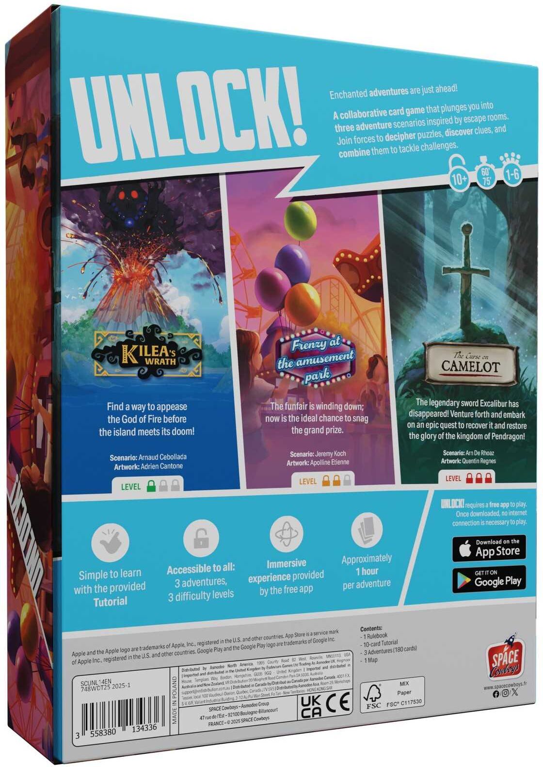 Unlock! 14: Enchanted Adventures - Cooperative Puzzle Game for 1-6 Players from Space Cowboys