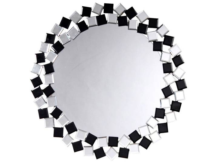 WANDSPIEGEL MOSAIC 1825 SILBER/SCHWARZ