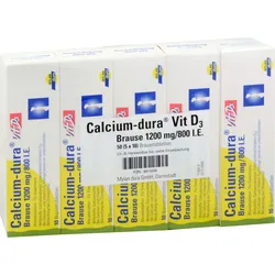 Calcium-Dura Vit D3 Brause 1200mg/800I.e. 50 ST