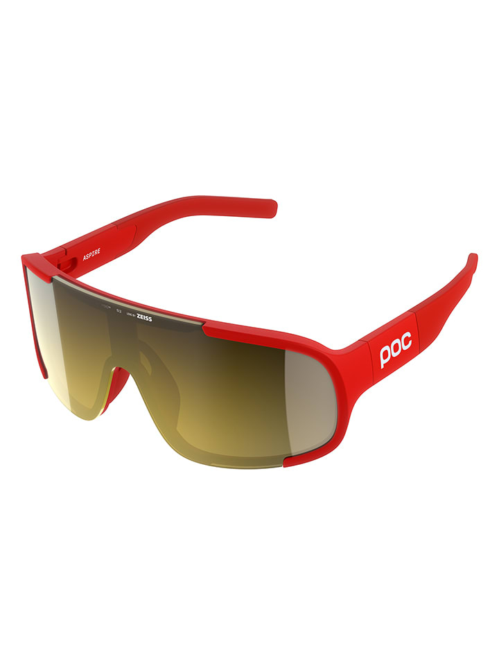 POC Fahrradbrille "Aspire" in Rot/ Gold - onesize