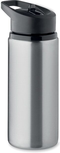 Bouteille simple paroi publicitaire 500 ml SPOT Argent Mat