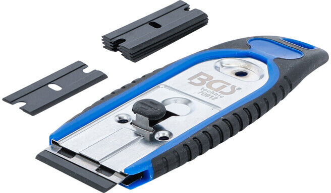 BGS Racloir d’étiquettes 40 mm avec 6 lames de racloir en matière plastique ; BGS technic (70912)
