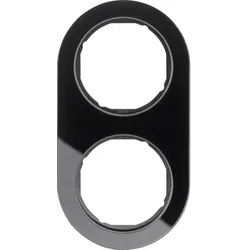 Hager Rahmen 2fach R.Classic Glas schw
