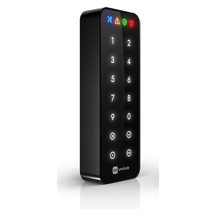 Satel BE WAVE Kabellose Touch-Tastatur Schwarz Typ AKP-200-B (Elektronische Zahlenkombination) (5905033338982)