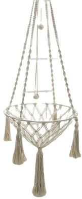 Uplift Treasures Hand Woven Cotton Rope Cat Hammock Hanging Pet Swing Basket For Indoor Use hand Woven Hammock