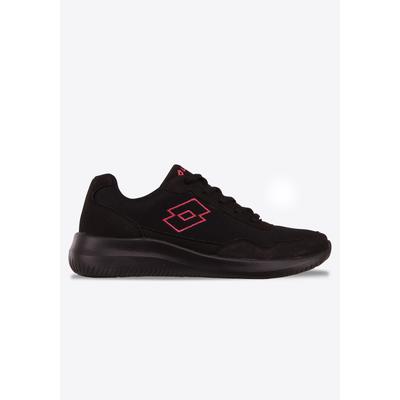 Sneaker LOTTO, Damen, Gr. 38, Textil, pink (schwarz, pink), Synthetik, Textil, Schuhe Sneaker, besonders leicht & bequem