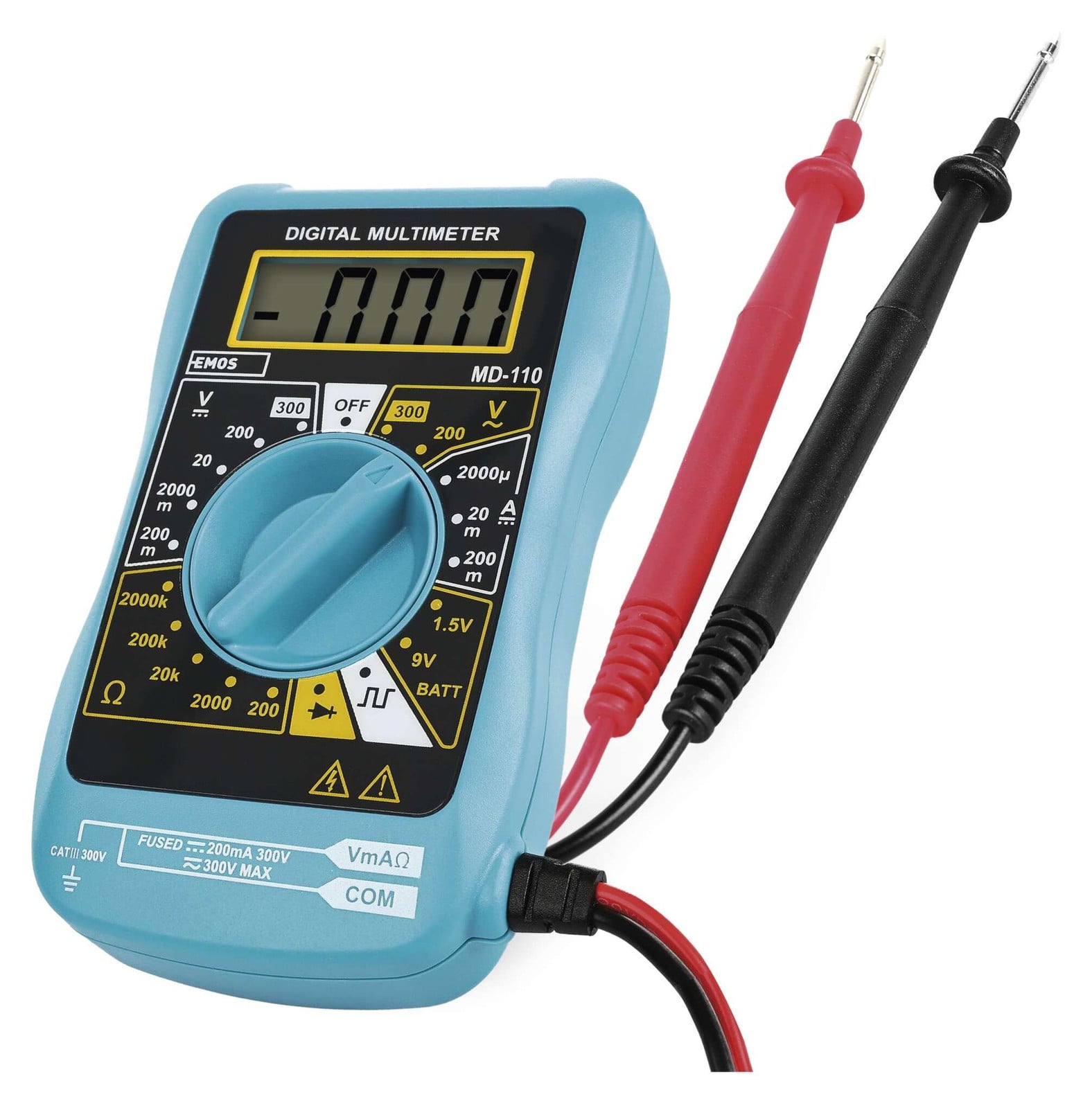 Emos Digitaal Multimeter M0320N Spanningszoeker Voltmeter AC/DC Stroommeter