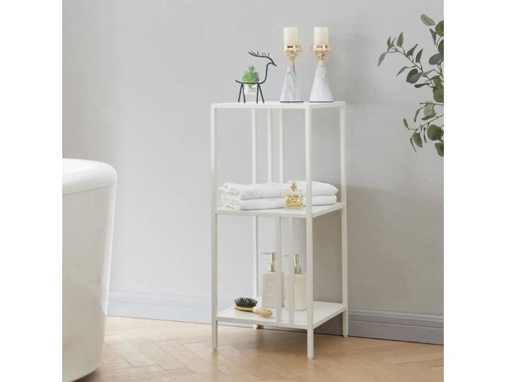 Étagère autoportante Kumlinge acier 80 x 35 x 35 cm blanc
