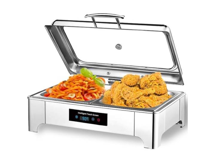 IELSH 9L Chafing Dish Elektrisch, Speisenwärmer Elektrisch Gastro(GN1/3) Kommerziell Wärmebehälter für Essen mit Touchscreen-Temperaturregelung, Erstklassige Wahl für Buffets und Partys